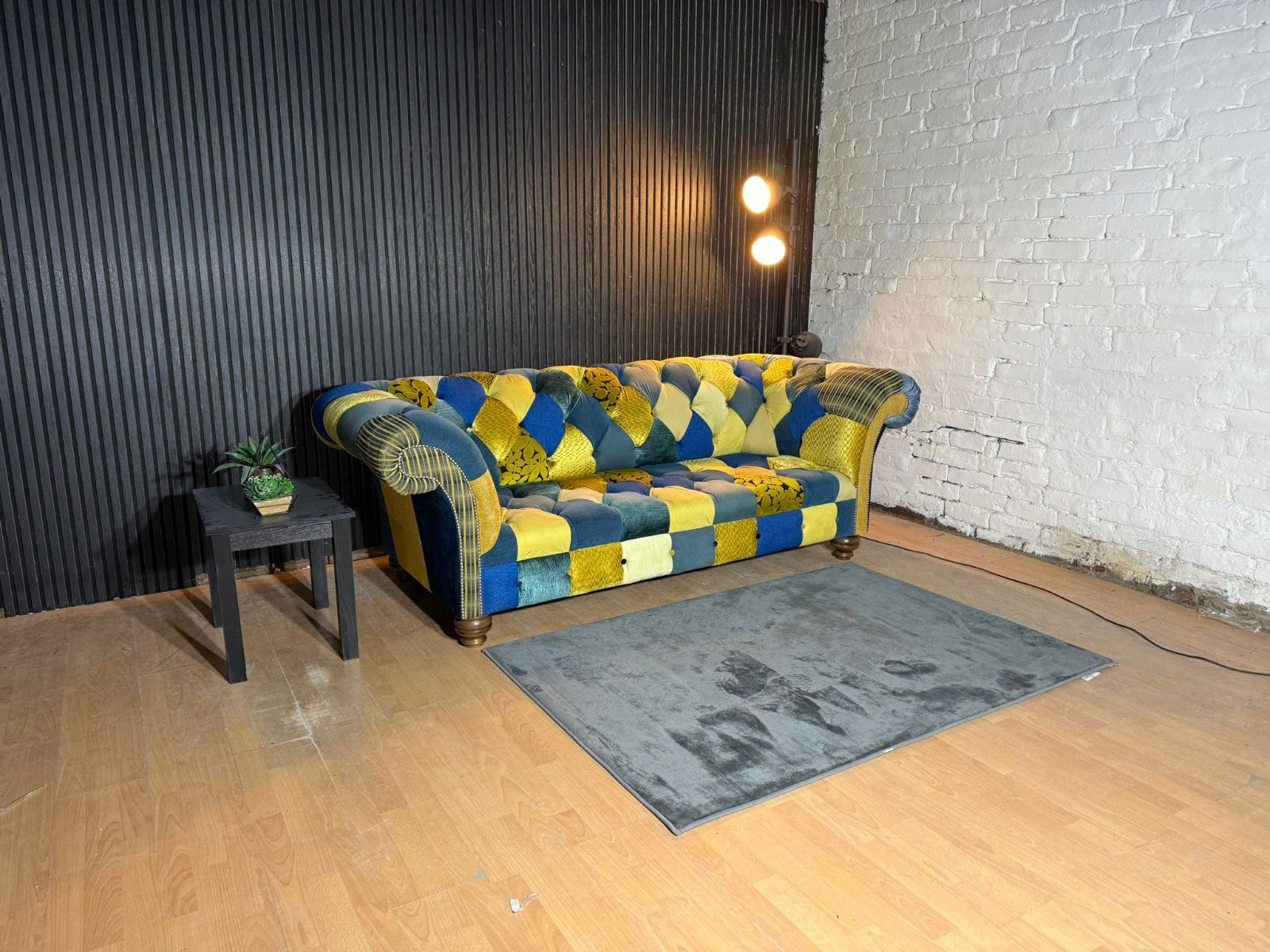 New Stock! PREMIUM DESIGNER PATCHWORK CHESTERFIELD STYLE