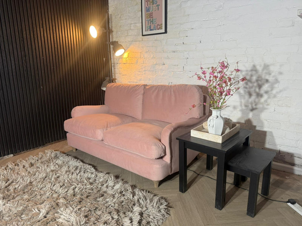 Loaf Miss Smith Clever Velvet 2-Seater Sofa – Strawberry Milkshake