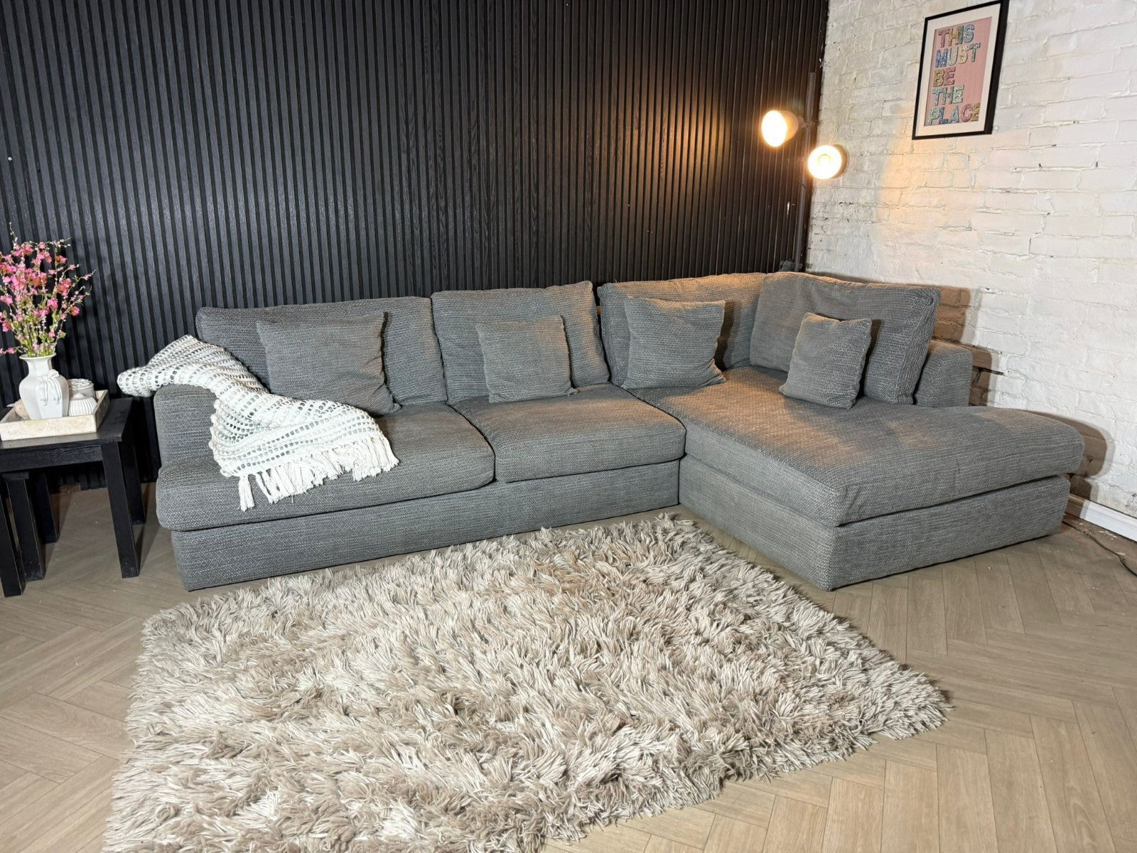 NEXT Stratus Corner Sofa – Grey – RRP £1,599