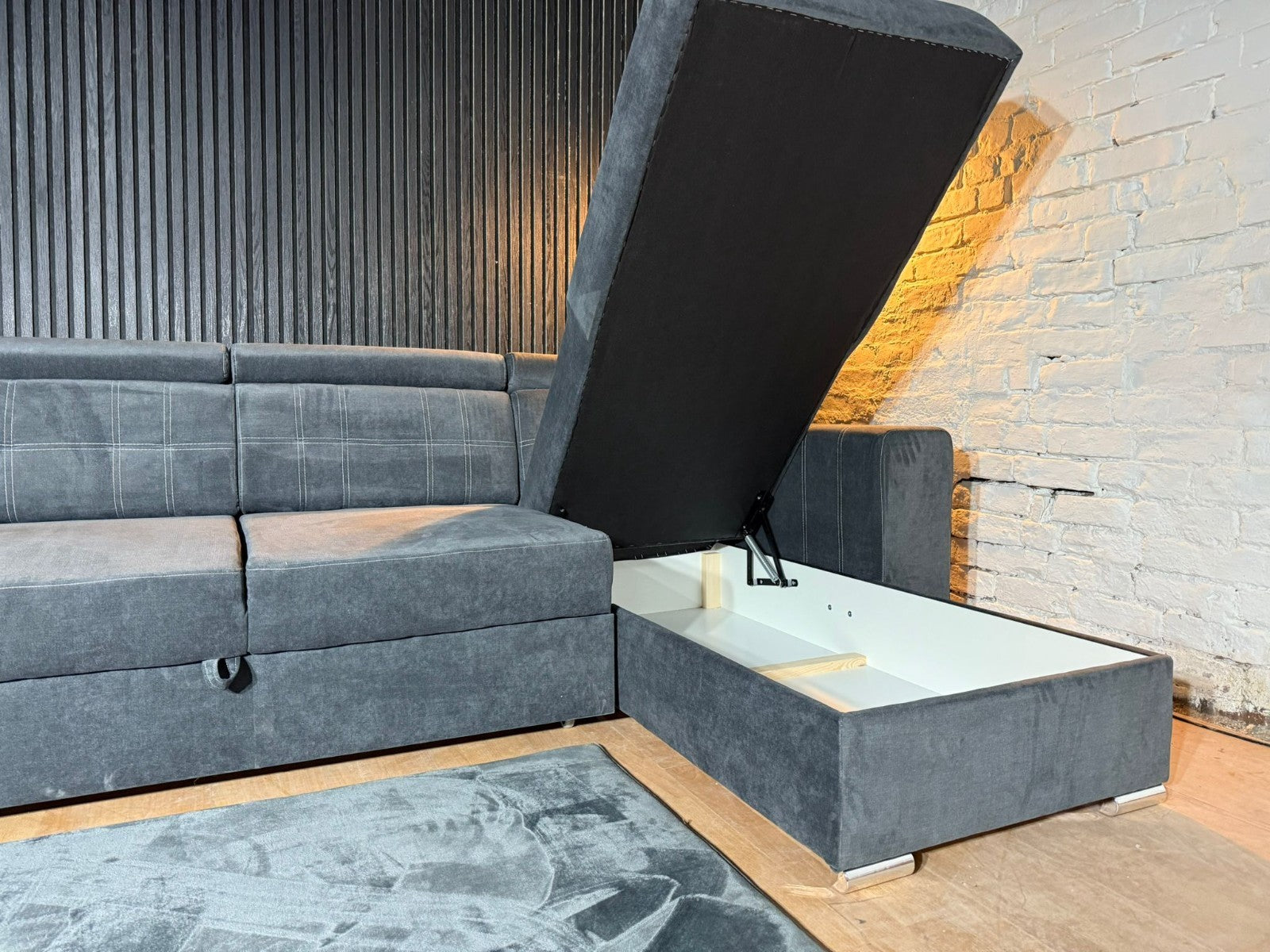 New Stock! SOFA BED BRAND NEW – Luca Corner Sofa Bed With Storage