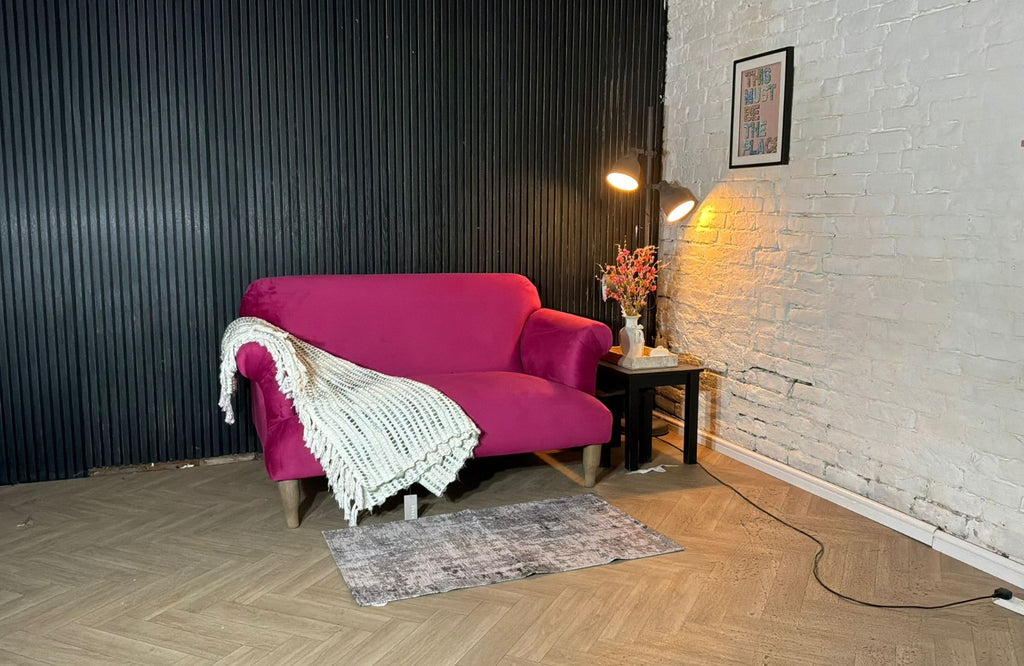 Loaf Soufflé 2-Seater Sofa – Pink Velvet – RRP £2,195
