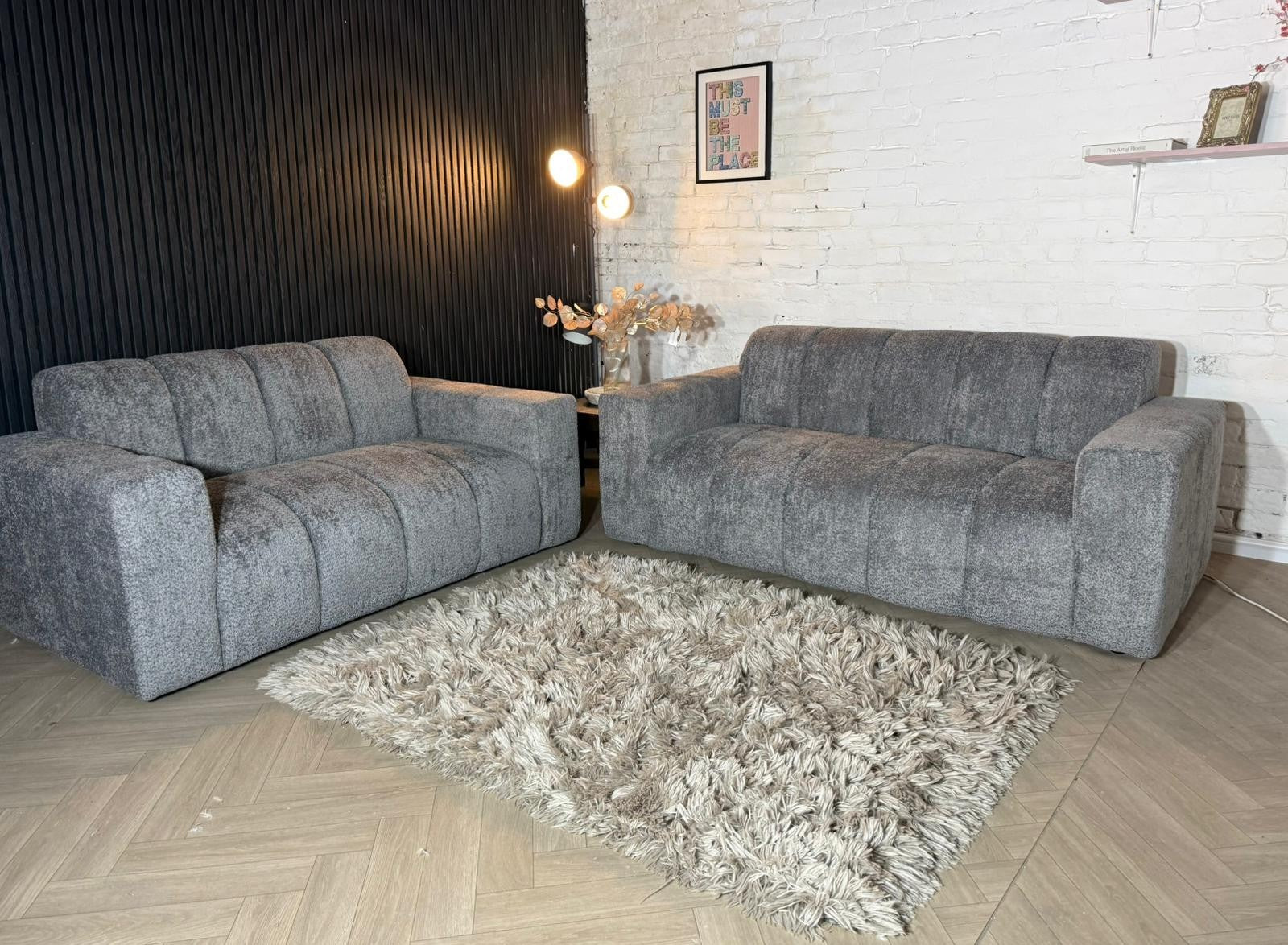 Brand New Ex-Display Oak Furnitureland 3 + 2 Seater Sofa Set 😍