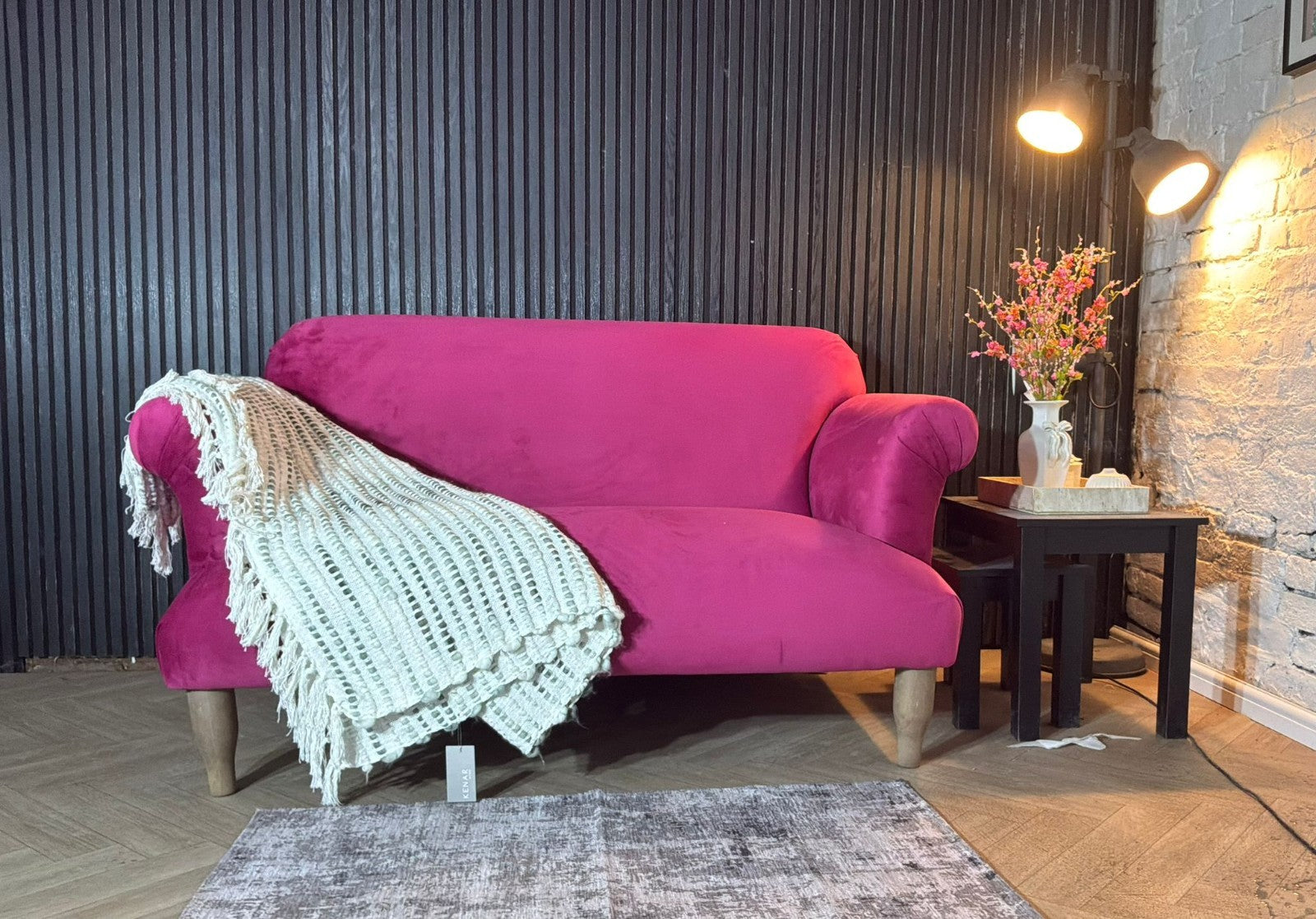 Loaf Soufflé 2-Seater Sofa – Pink Velvet – RRP £2,195