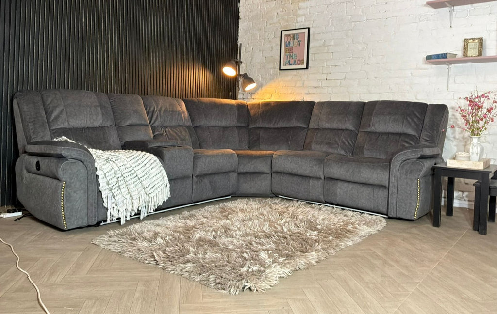 Neon Express Electric Recliner Corner Sofa with LED Lights – RRP £1,999
