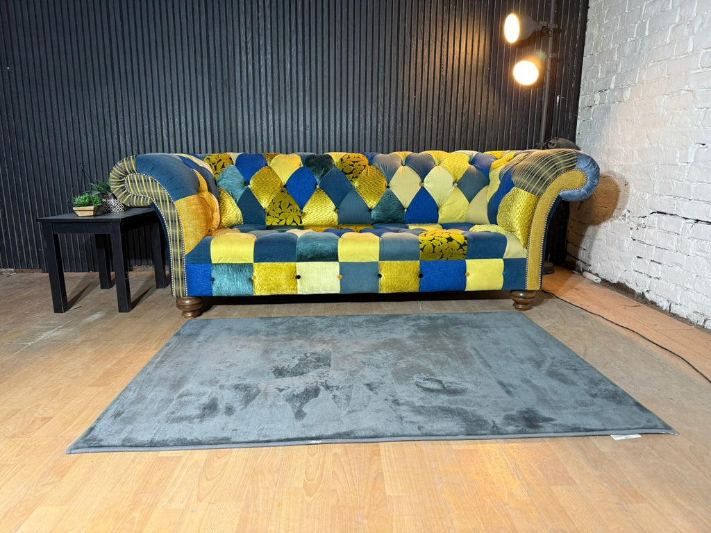 New Stock! PREMIUM DESIGNER PATCHWORK CHESTERFIELD STYLE