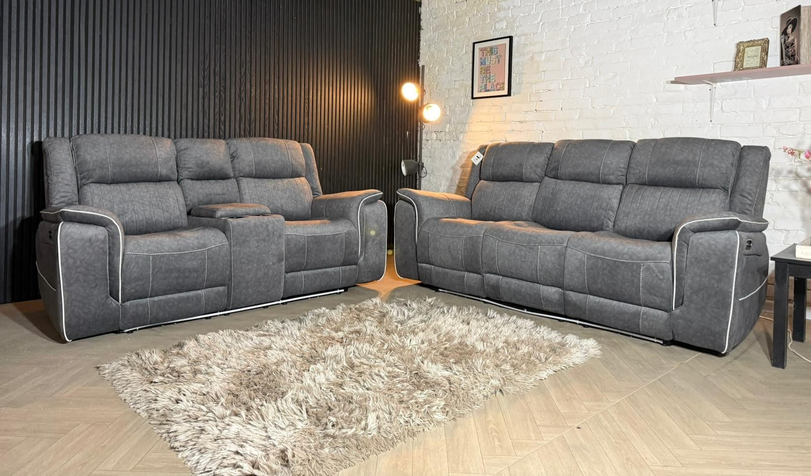 HIGH STREET BRAND SCS Electric 3 + 2 Sofa Set — RRP £1999
