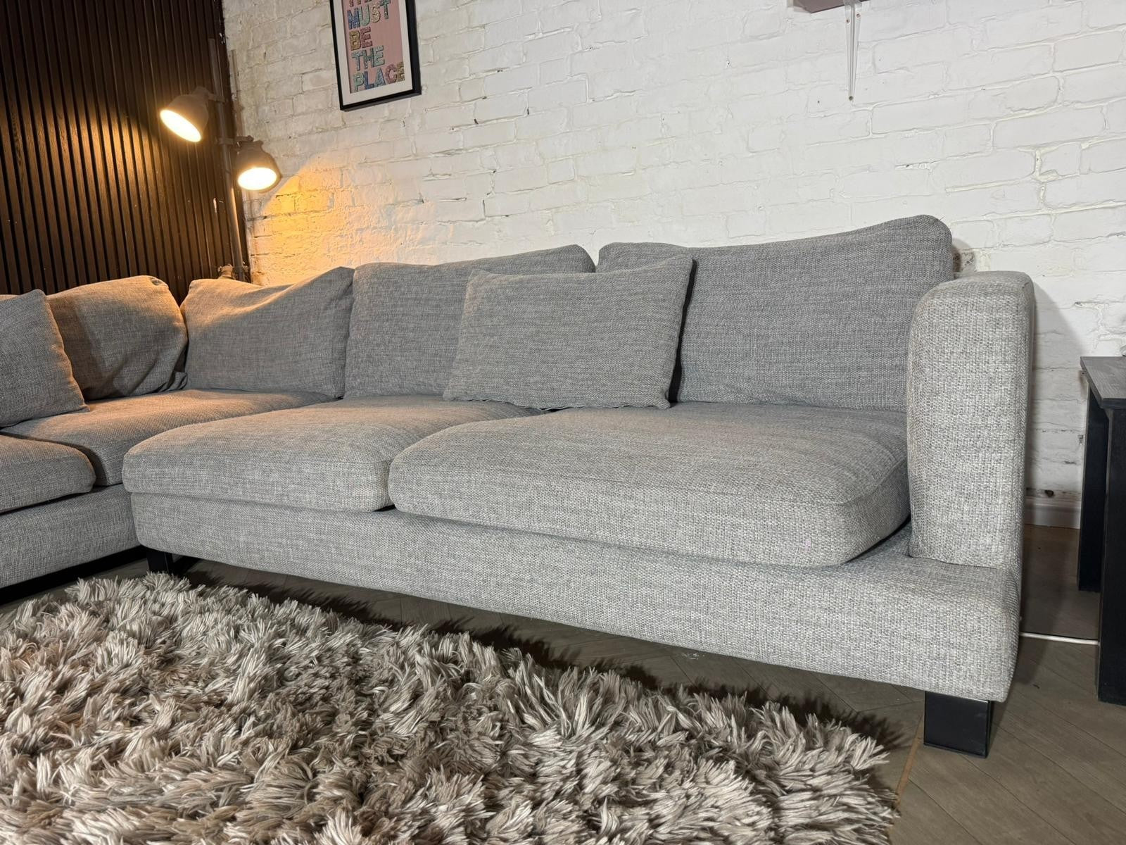 Dwell Light Grey Corner Sofa