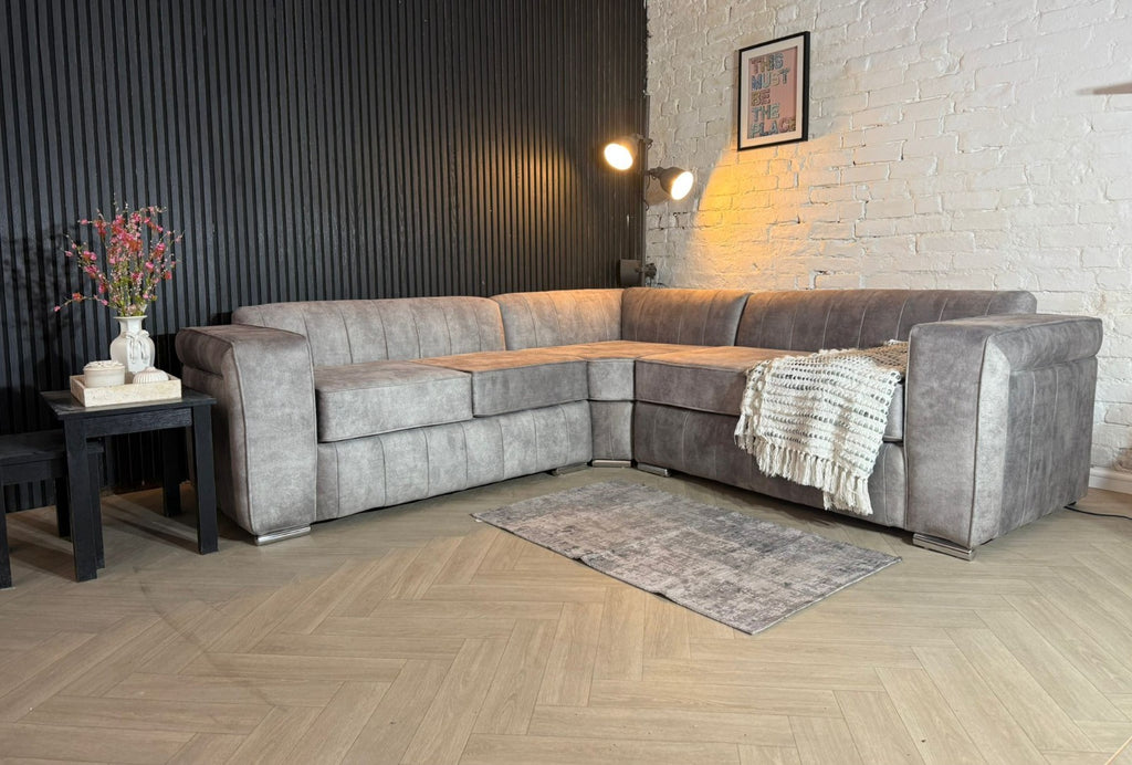 Modern Corner Sofa – Premium Soft-Touch Fabric 🛋️